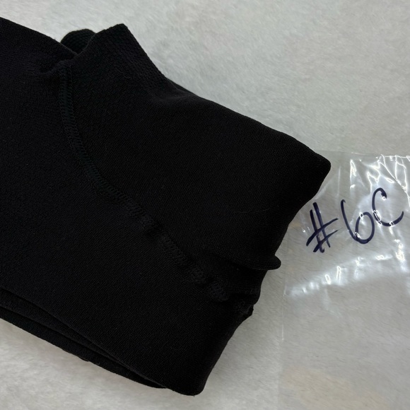 H and M Black Fleece Lined Footless Tights Opaque Warm Winter Thermal Leggings S - Picture 10 of 10